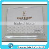Desktop Custom Printed Acrylic Card Stand Business Card Display Stand Office Name Plate Stand Cheap
