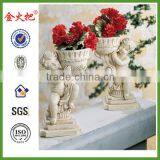 Set of 2 Outdoor Cherub Decorative Planters thumbnail-1