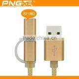 2016 PNGXE Latest Fast Charging Usb Charger Cable for Iphone6 and for Samsung S6 2 in 1 Usb Cable thumbnail-4