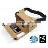 Easy setup google cardboard virtual reality v 1.2 vr box cardboard kit for smart phone