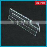 Displaying Retail Acrylic Sign Holder in Supermarket