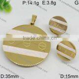 Factory Price Round Style Gold Plated Jewelry Set thumbnail-6