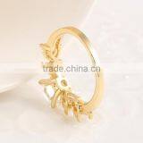Hot Sale 18K Real Gold Plated Ring Fashion New Crystal Rings Wedding thumbnail-4