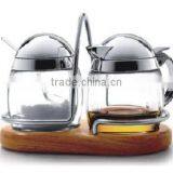 Luxe Acryl Condiment Set With Shelf