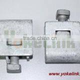 1/2''galvanized Rod Grounding Earthing Clamp for Pole Line Hardware thumbnail-1