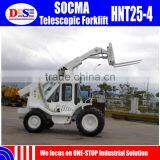 SOCMA HNT25-4 Small Telehandler 4 Wheel Drive China New Telescopic Forklift for Sale thumbnail-3