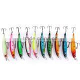 10Pcs 11cm Plastic Hard Fishing Lures Minnow Crank Artificial Hard Bait With 2 Hooks Ultra-realistic thumbnail-2