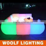Popular Modern Hotel Leisure LED Light Up Sofa Furniture thumbnail-5