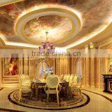 High Definition 3D Rendering For European Style Dining Room With Furniture And Material
