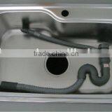 Single Bowl Kitchen Sink With Drainer thumbnail-1