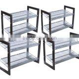 Vivinature Home 2 Tier Mesh Shoes Rack and Groceries Storage thumbnail-2