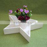 Good Price Trade Assurance Unique Wooden Personalized Star Heart Shaped Flower Pot Decorative Wood Flower Trays thumbnail-6