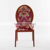 Wood Imitated Aluminum Oval Back Banquet Chair LQ-B918 thumbnail-4