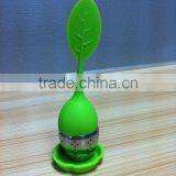 leaf shape tea infuser/ silicone tea strainer