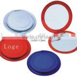 Promotional Plastic Folding Double Side Round Pocket Make up Mirror thumbnail-1