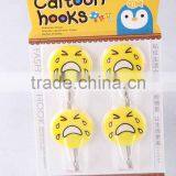 4pc Small Round Hook With Expression Patterns/plastic Hook thumbnail-4