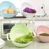 Super Practical Creative Fashion Plastic Wash Rice Colander Strainer Sieve Bright Kitchen Plastic Drain Vegetable Basket thumbnail-4