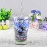 Custom Logo Printed Wholesale Reusable Plastic Cup With Lid thumbnail-5