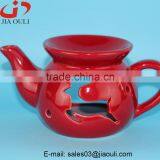 Good Sales Cheap Ceramic Teapot Shape Oil Warmers, Oil Burner Aroma thumbnail-2