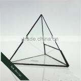 Three Pyramid Score+solder Drilling Succulents Borosilicate Glass Triangular Glass Greenhouse thumbnail-2