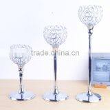 3pcs/set Crystals Wedding Candle Holder Metal Plated Candlestick Decoration Romantic European Candle Holders thumbnail-1