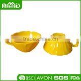Western Design Best Selling Solid Yellow Melamine Wholesale Plastic Custom Tea Cups thumbnail-1