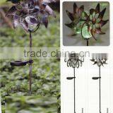 Out Door Decoration Metal Wind Spinner by Solar Power Garden Stake Free Sample thumbnail-1