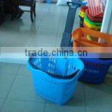 Supermarket Shopping Basket With Wheels