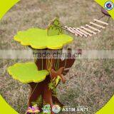 2017 New Products Indoor Children Toys Wooden Treehouse Dollhouse W03B059 thumbnail-4