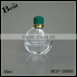 Cosmetic Packaging Promotion Clear Light Bulb Fragrance Perfume Bottle Glass 50ml Green Cap China Suppliers