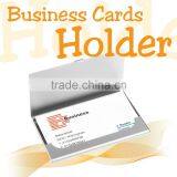 Hot Metal Business Card Holder Credit Slim Snap Shut Pocket Wallet thumbnail-2