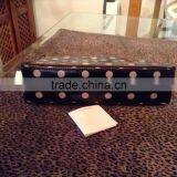 Hot Sale Toilet Bag Make up Purse Black Dots Cotton Laminate thumbnail-2