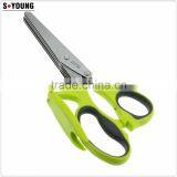 61018 New Style 5 Blades Kitchen Craft Scissors Herb Scissor With Support Rack thumbnail-3