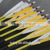 Tukey Feather Arrows For Longbow With Black Carbon thumbnail-2