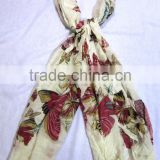 Rayon Butterfly Printed Shawls
