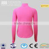 Extended T Shirt Wholesale Women High Neck Long Sleeve Sports