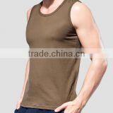 Wholesale Gym Fitness Plain Tank Top Dry Fit Custom Singlet Vest Men thumbnail-5