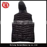 Soft Fur Lining Nylon Jacket Quilted Lady Hoody Vest thumbnail-2