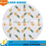 2017 Factory Direct Sale Latest Type Ready Stcok 100% Cotton Round Beach Towel thumbnail-4