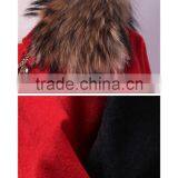 Guangzhou Garment Factory Best Design Top Quality Fashion Red Womens Winter Long Coats thumbnail-5