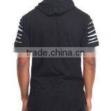 Hot Sale China Factory Direct Supply Print Pattern Chest Zipper Pullover Hoodie With Adjustable Drawstring Accent Hood thumbnail-6