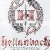 Custom All Kinds of Text and Patterns Hot Fix Rhinestone Made in China thumbnail-3
