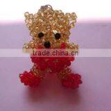 Fashion Crystal Teddy Bear Charm Accessories, Lovely Charm Accessories for Mobile Phone, Cell Phone, Kids Costume thumbnail-1