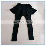 Wholesale OEM Soft Good Quality Comfortable Children Girl Pantskirts Leggings With Skirt for Girls Kids Girls Leggins thumbnail-2