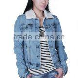 High Quality Fashion Impeccable Fit Women Denim Jackets thumbnail-2