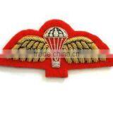 Hand Embroidery Parachute Red Wing Badge thumbnail-1