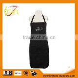 Wholesale Promotional Cheap Cotton Black Butchers Aprons (AP013) thumbnail-1