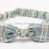 Plaid Yarn Dye Woven Fabric Headband for Kids thumbnail-2