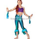 2016 New !!-seperate Sparking Foil Spandex Body and Long Pants Mermaid Costumes thumbnail-1