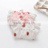 Wholesale Full Strawberry Printing t Shirt no Sleeve Children Tops Custom Pattern thumbnail-6